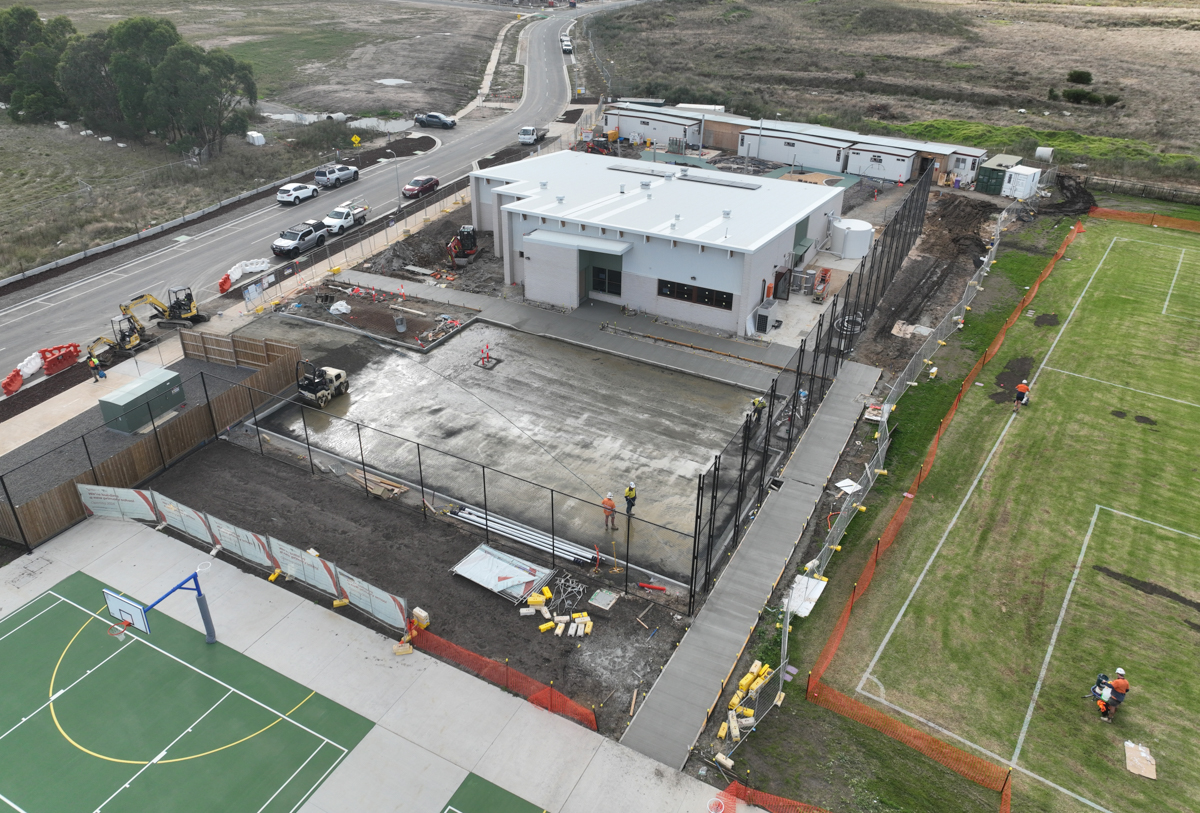 Topirum Primary School Kindergarten - kindergarten on a school site, site progress – April 2024