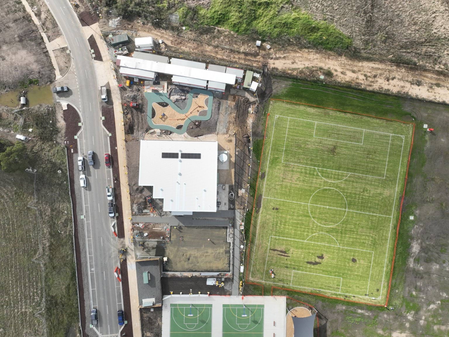 Topirum Primary School Kindergarten - kindergarten on a school site, site progress – April 2024
