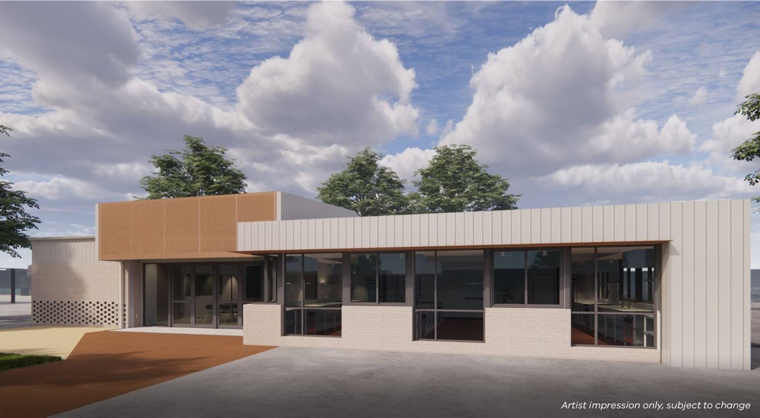 John Fawkner Secondary College – Upgrade and Modernisation, illustrated render