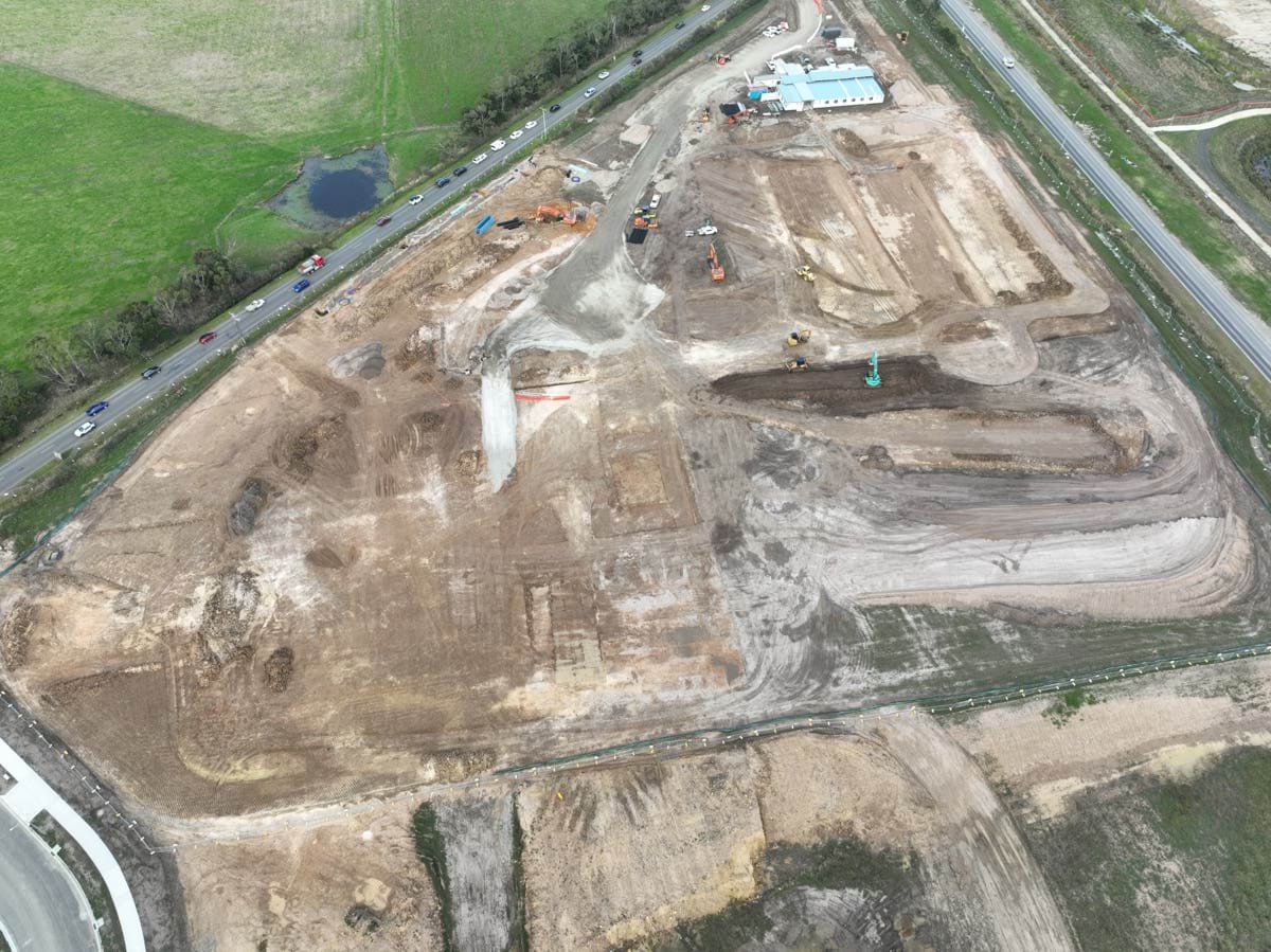 Clyde North Secondary School (interim name) – new school, site progress – April 2024