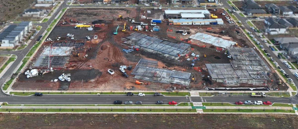 Riverdale North Primary School (interim name) – new school, site progress – May 2024