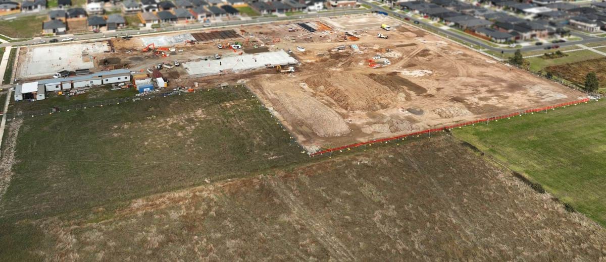 Thompsons West Primary School (interim name) – new school, site progress – April 2024