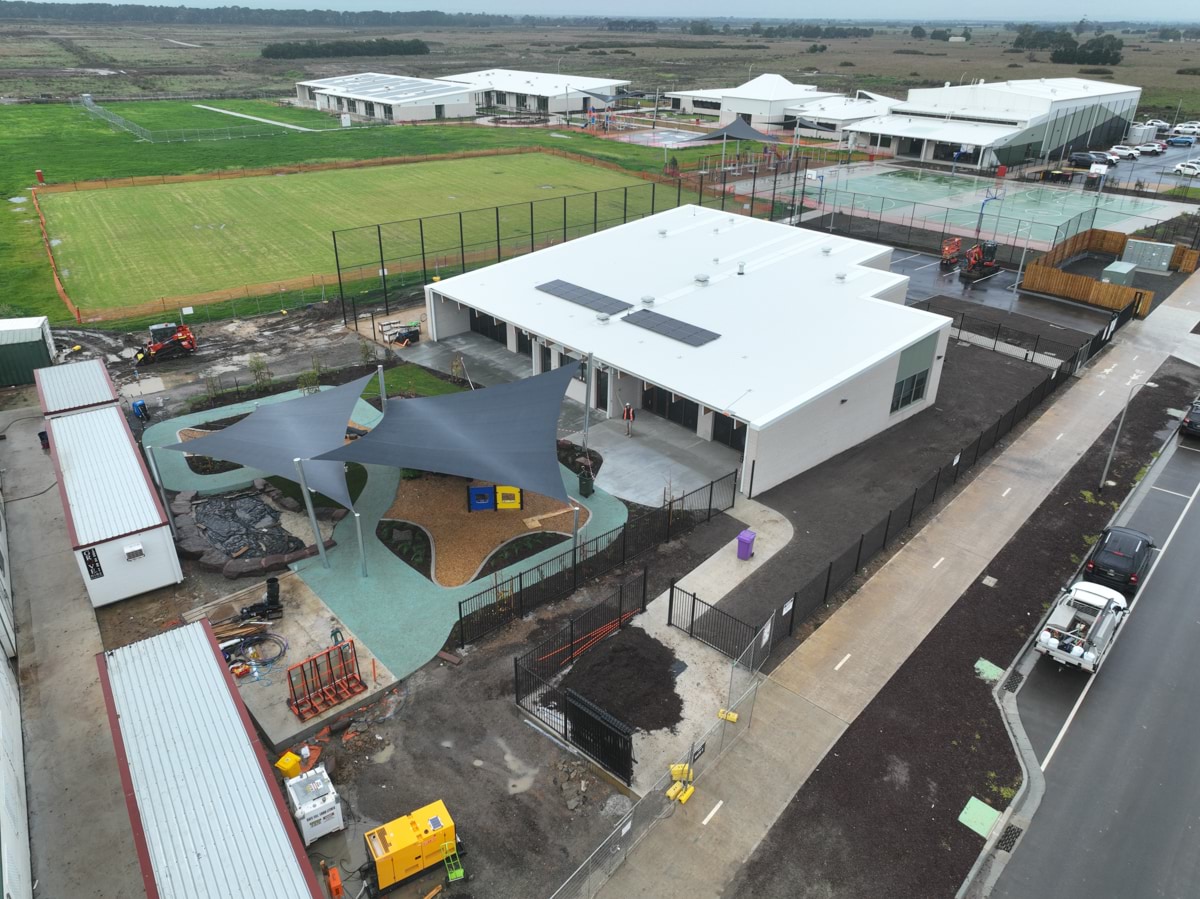 Topirum Primary School Kindergarten - kindergarten on a school site, site progress – May 2024