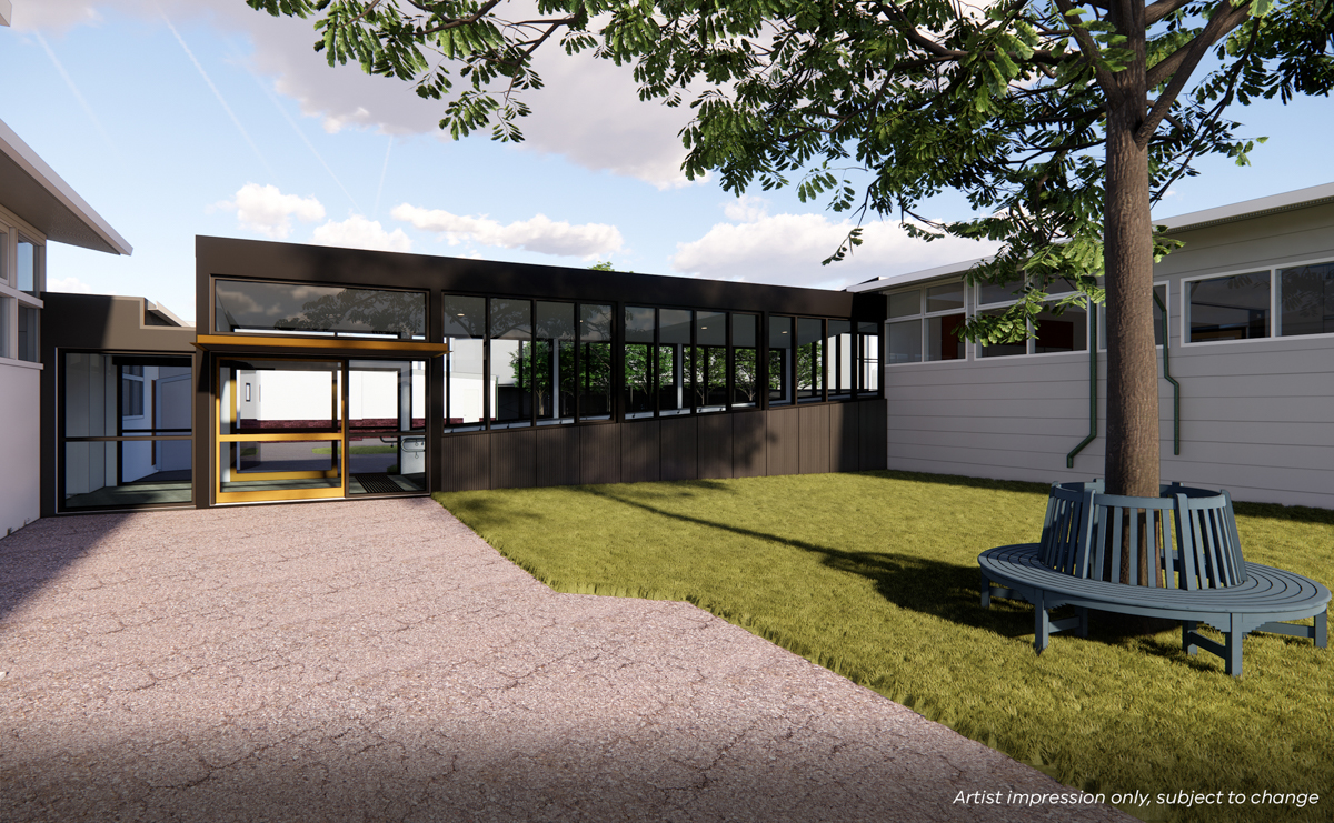 Wedderburn College – Upgrade and Modernisation, illustrated render