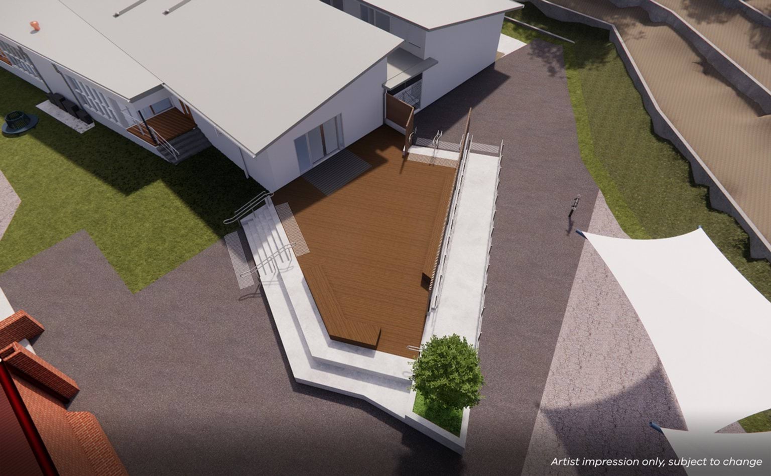 Wedderburn College – Upgrade and Modernisation, illustrated render