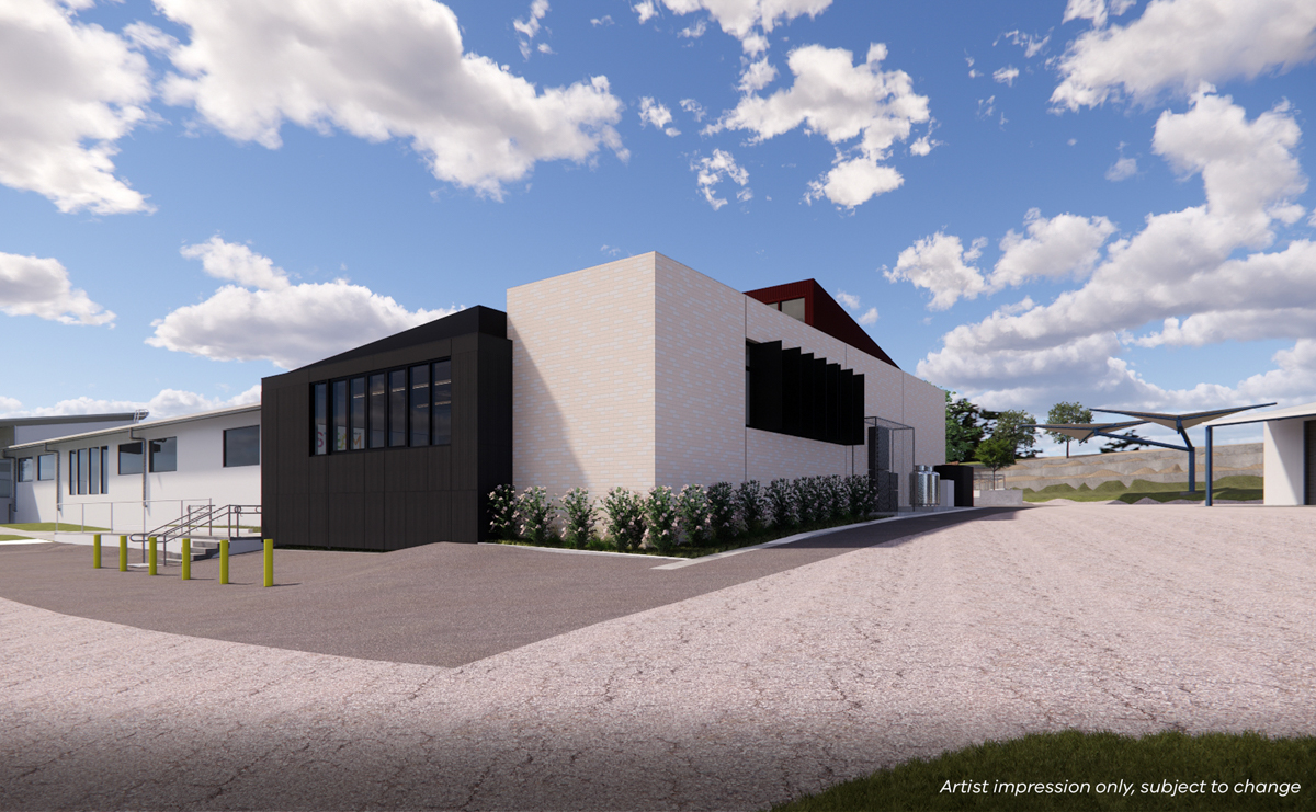 Wedderburn College – Upgrade and Modernisation, illustrated render