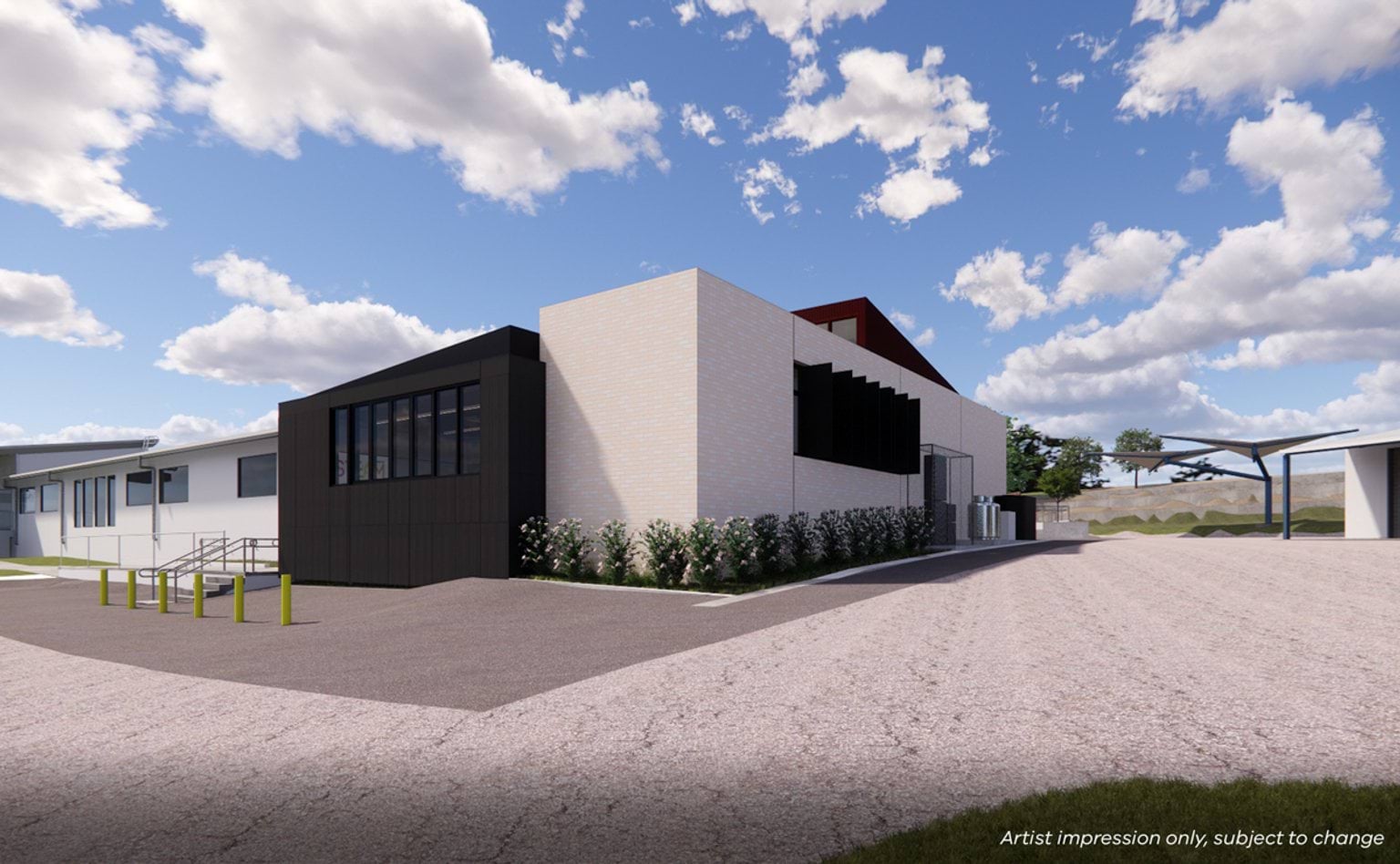 Wedderburn College – Upgrade and Modernisation, illustrated render