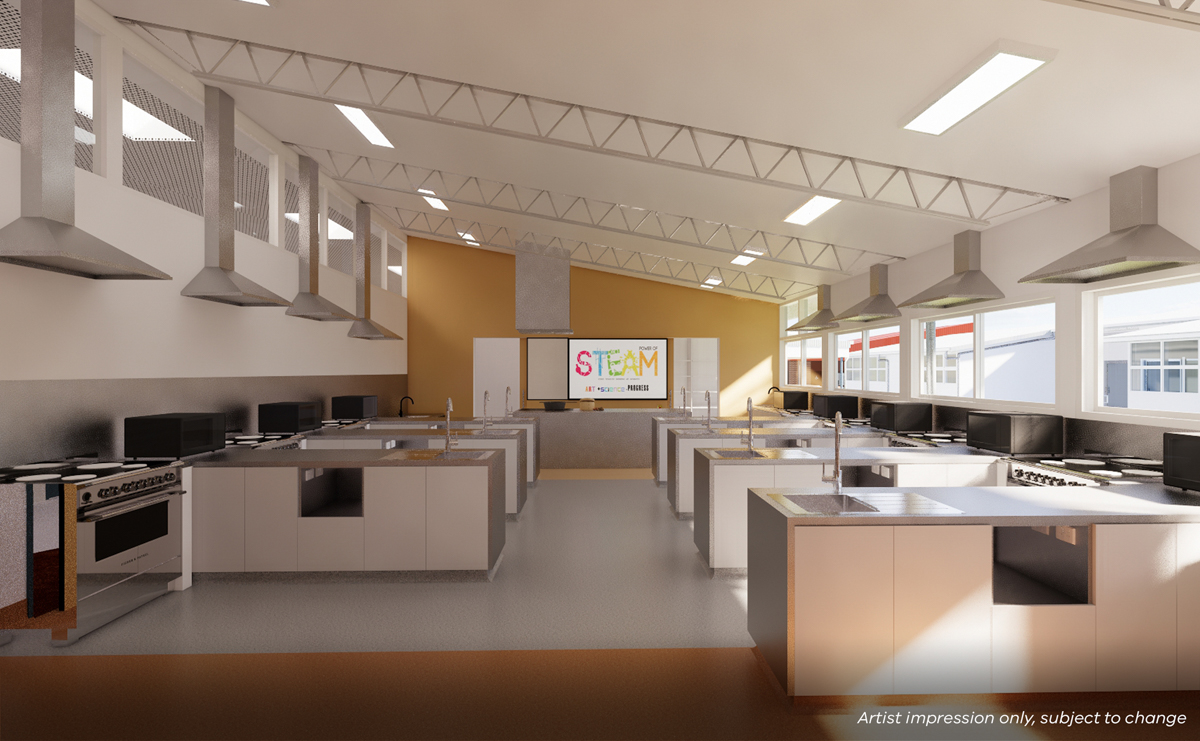 Wedderburn College – Upgrade and Modernisation, illustrated render