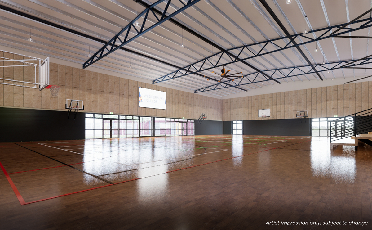 Wedderburn College – Upgrade and Modernisation, illustrated render