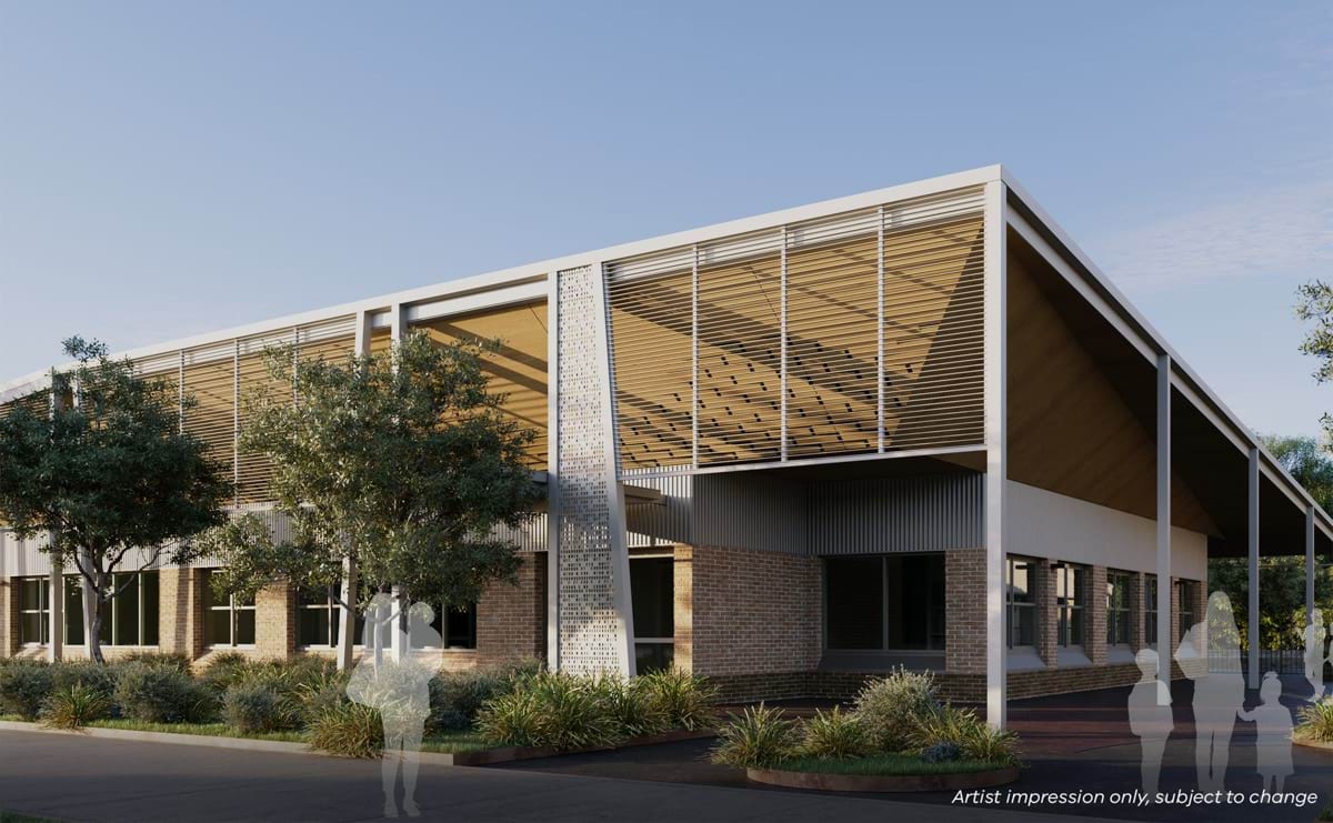 Pakenham North West Primary School (interim name) – illustrated render, Administration building