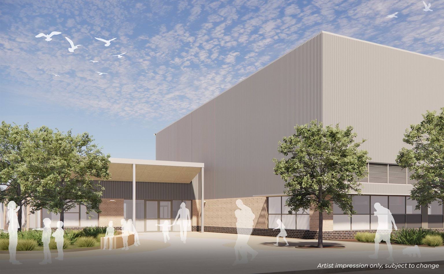 Pakenham North West Primary School (interim name) – illustrated render, Community hub