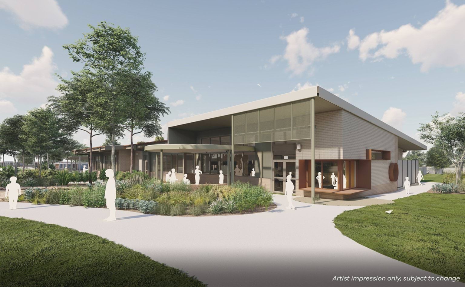Riverdale North Primary School (interim name) – illustrated render, Learning neighbourhood (classrooms)