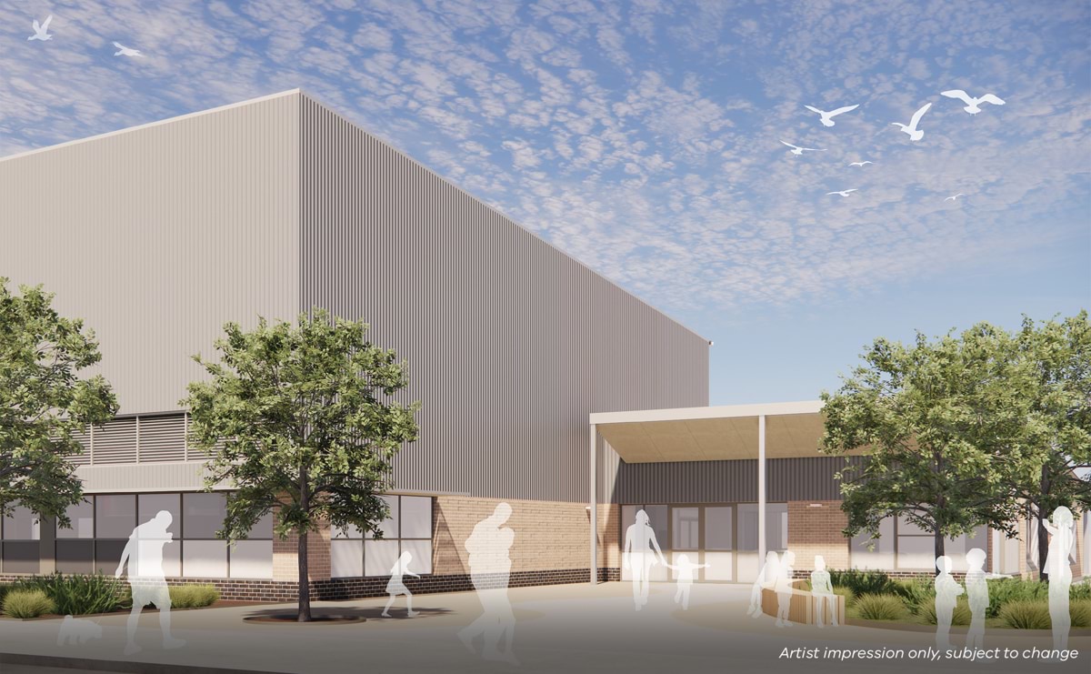 Thompsons West Primary School (interim name) – illustrated render, Community hub