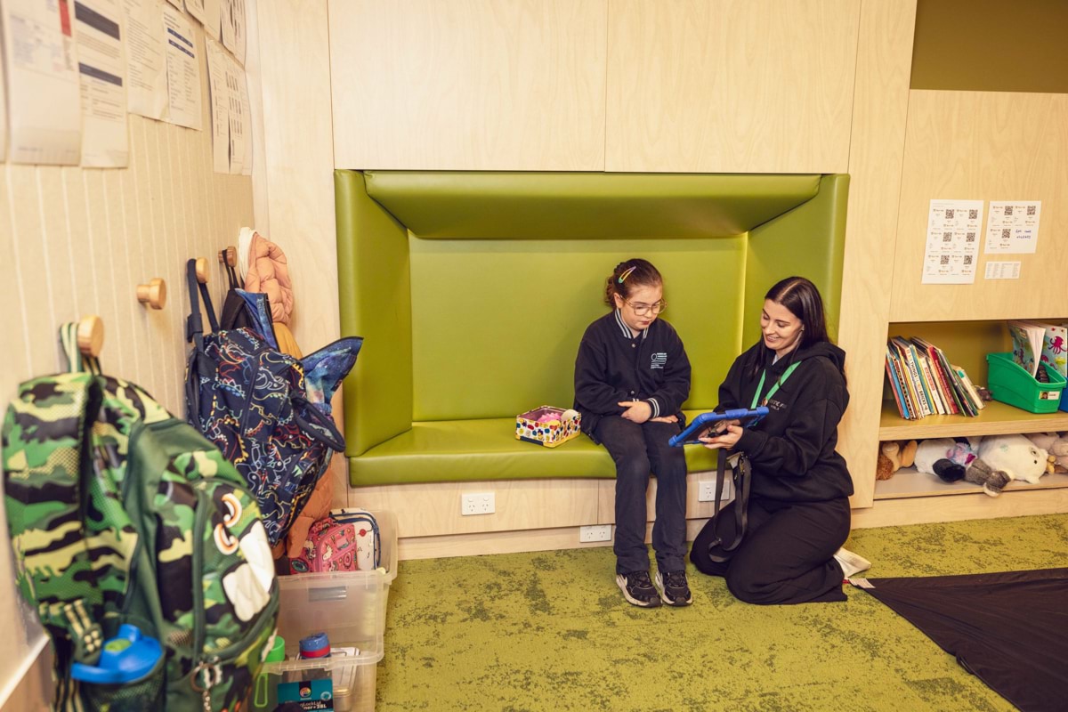 Ascot Vale Heights School - completed upgrade, photograph of classroom