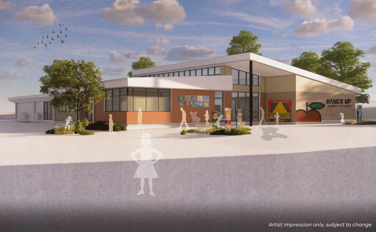 Darley Primary School – Upgrade and Modernisation renders, illustrated render of learning neighbourhood