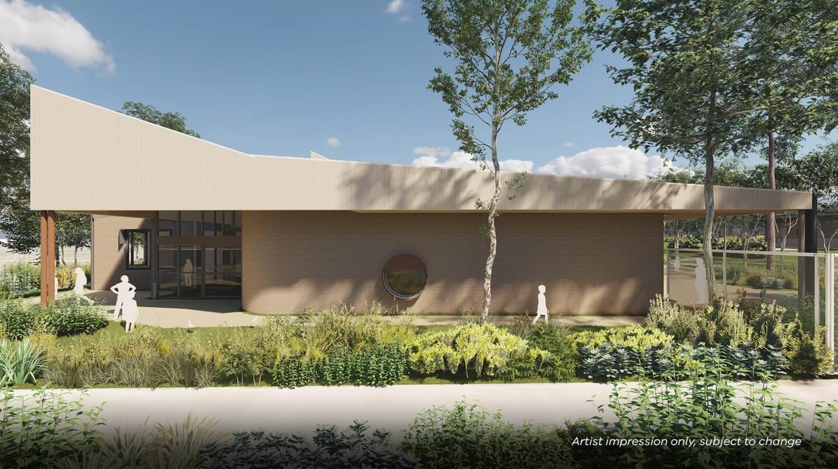 Riverdale North Primary School Kindergarten (interim name) – illustrated render of exterior