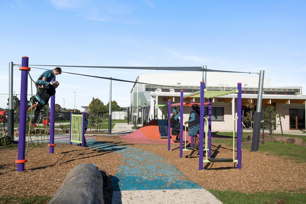 Binap Primary School – new school, completed school – playground