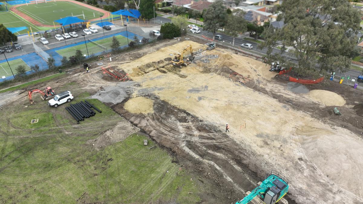 Moomba Park Primary School Early Learning and Childcare Centre (interim name) – construction photos, July 2024