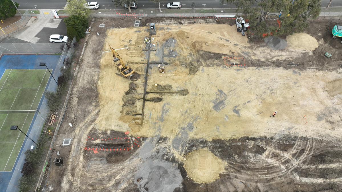 Moomba Park Primary School Early Learning and Childcare Centre (interim name) – construction photos, July 2024