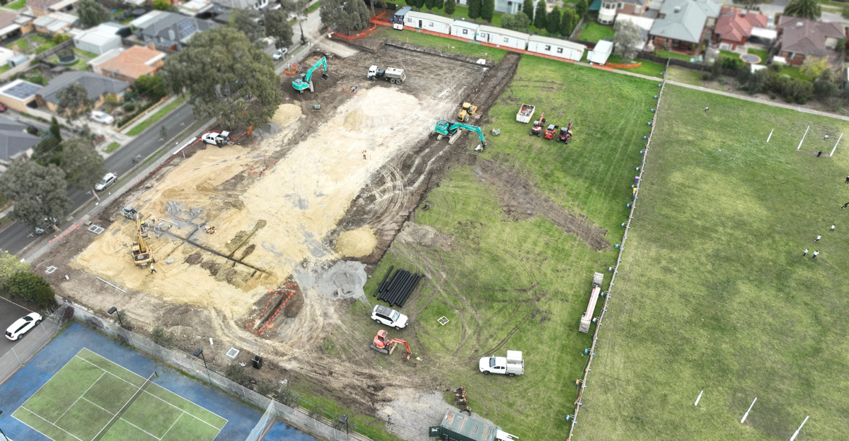 Moomba Park Primary School Early Learning and Childcare Centre (interim name) – construction photos, July 2024