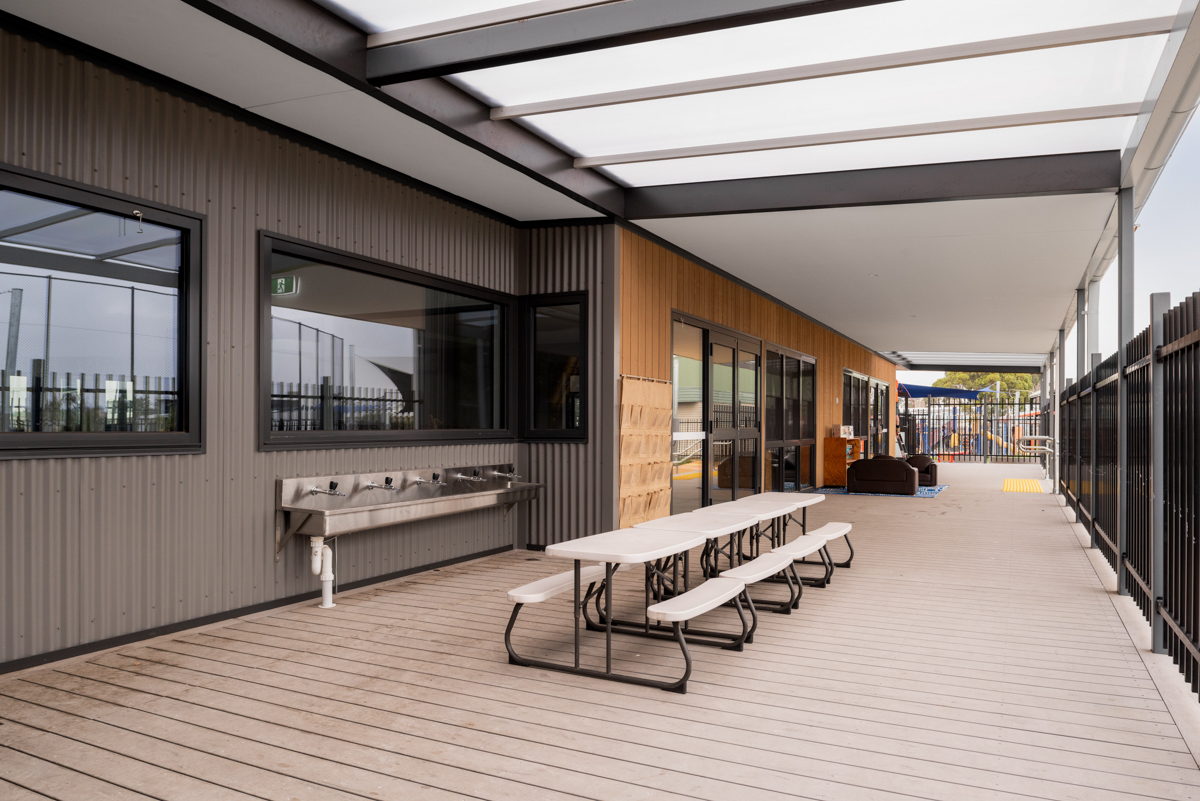 Willmott Park Uniting Kindergarten – kindergarten on a school site, completed project