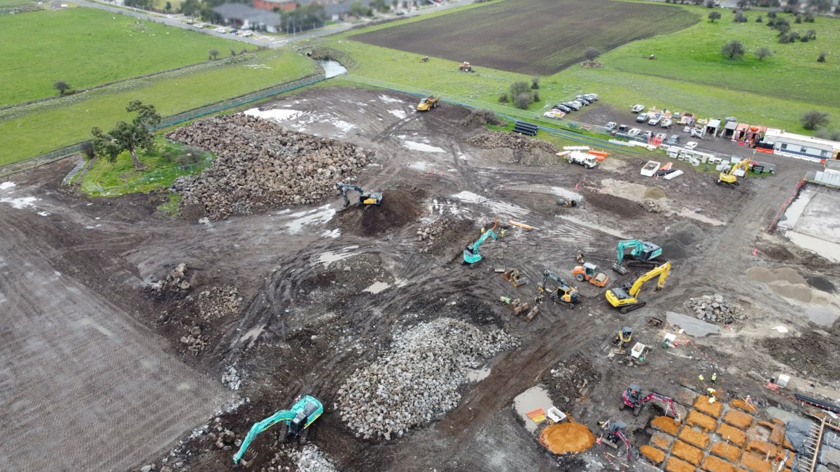 Wollert Central Primary School (interim name) – new school, site progress – July 2024