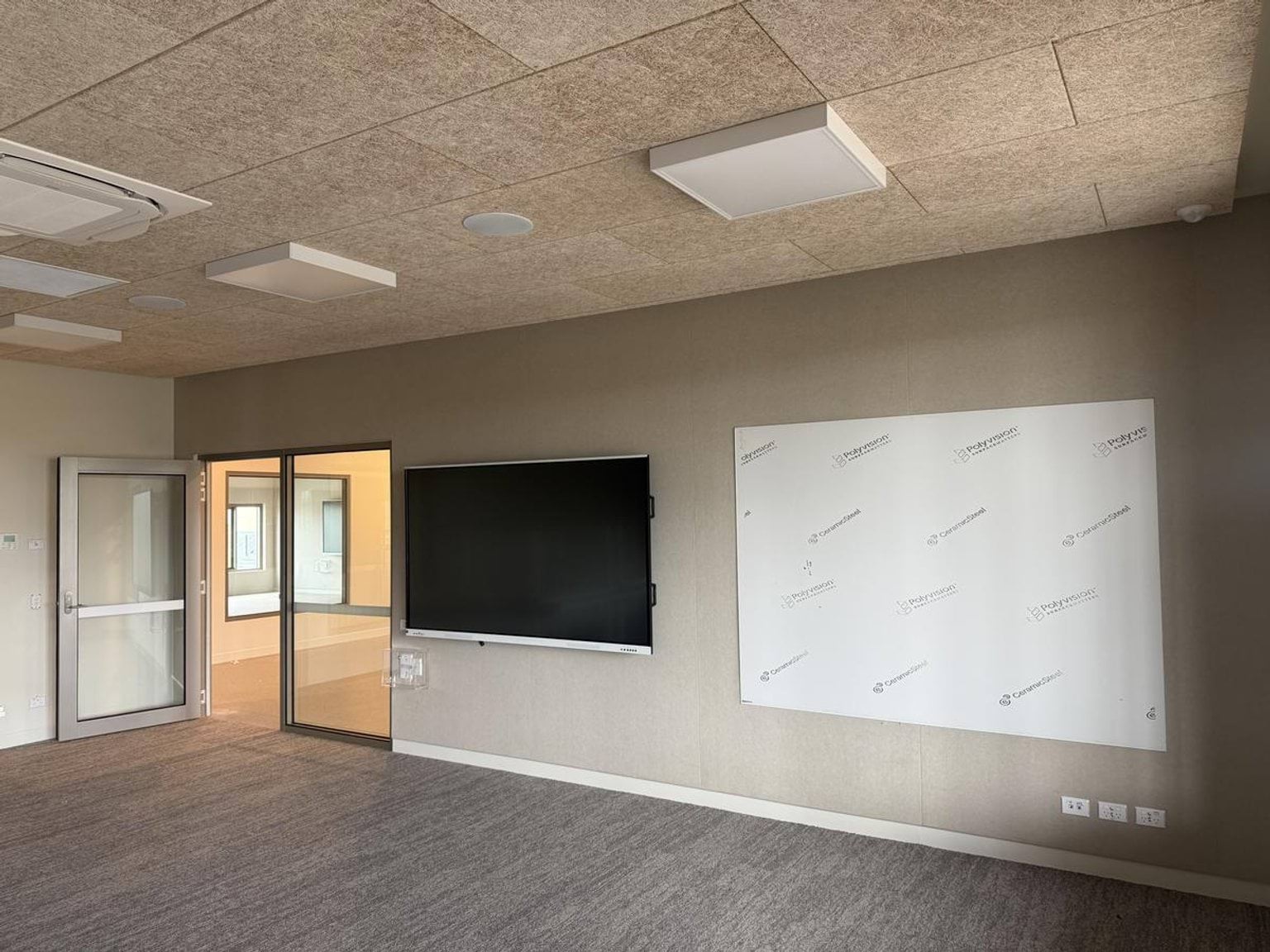 Inside a new classroom at Gamadji Primary School