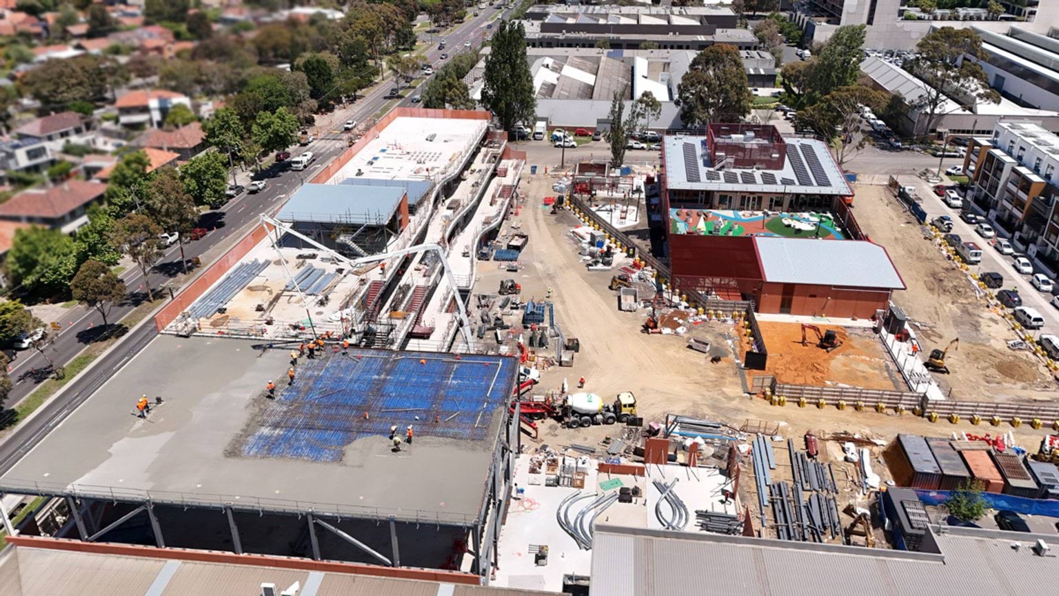 View of construction site