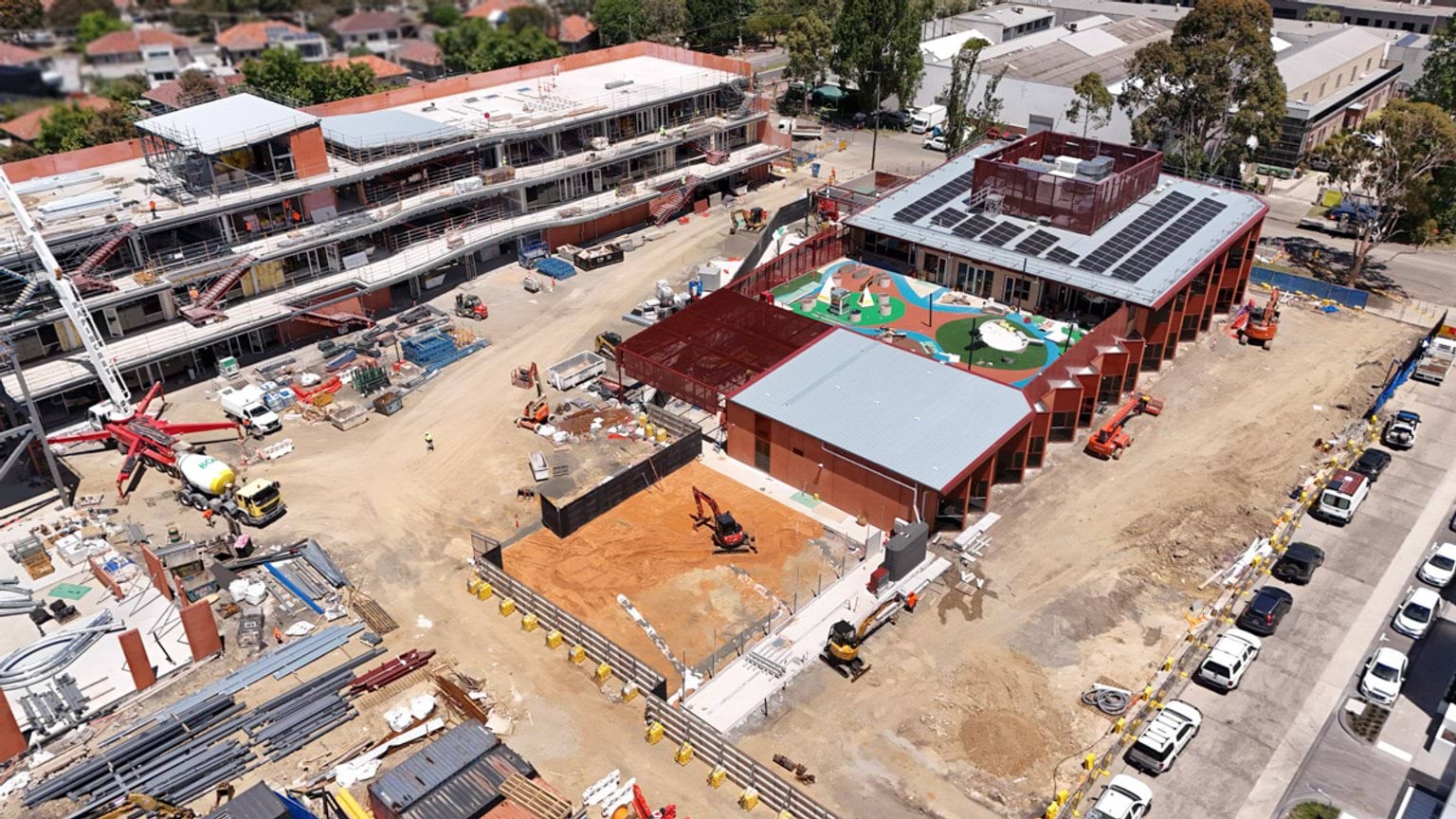 View of construction site