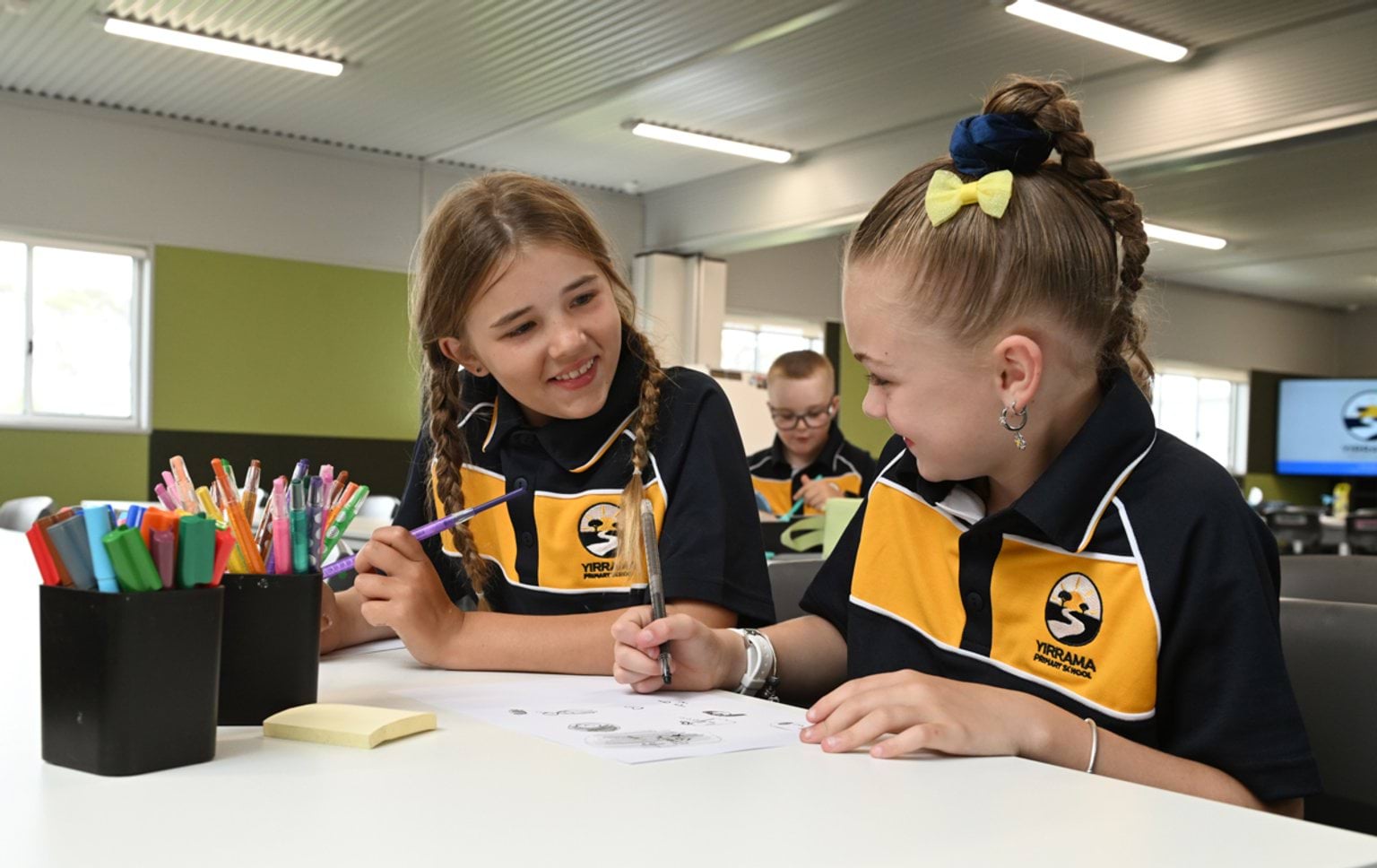 Working on a creative class activity