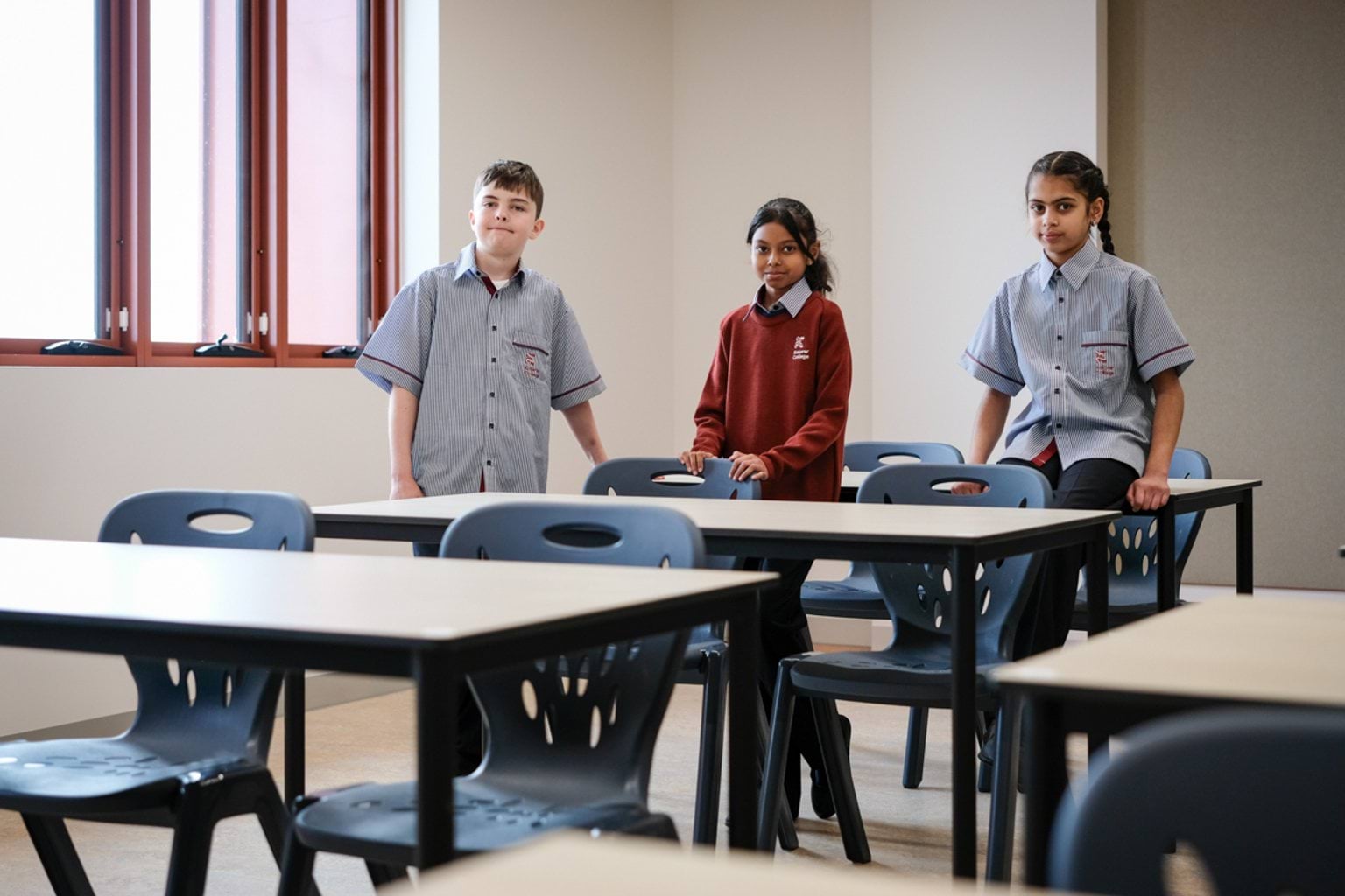 Exploring a new classroom space