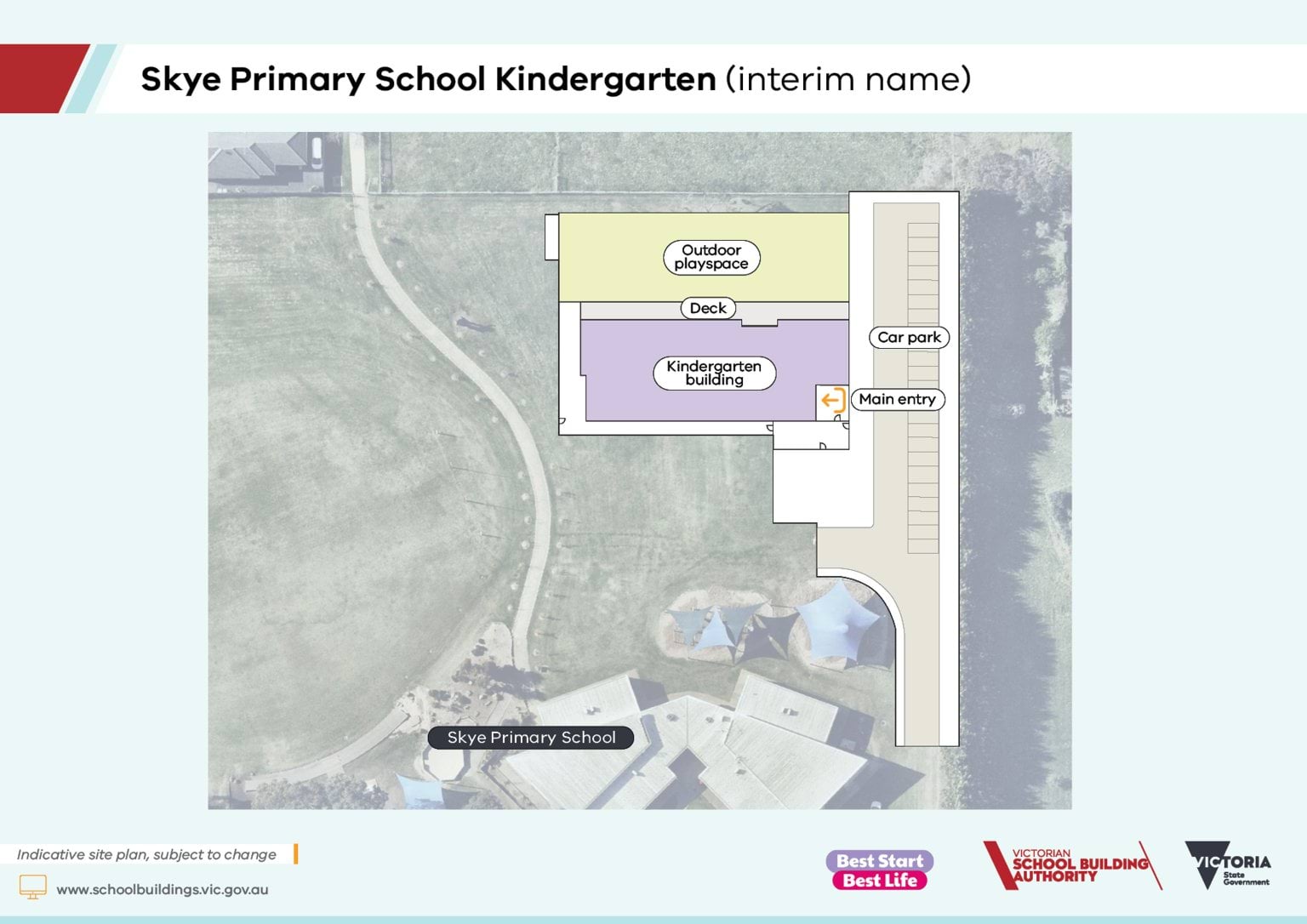 Skye Primary School Kindergarten (interim name) – indicative site plan