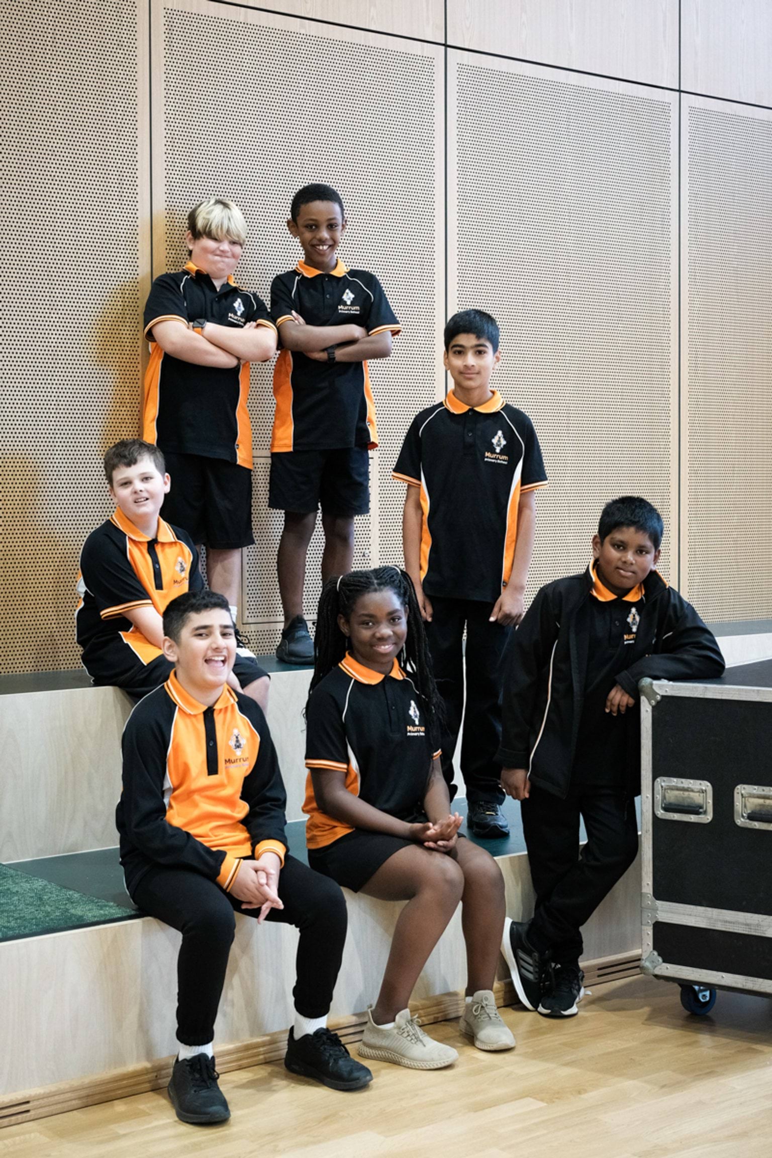 Gathering as a group in the gym