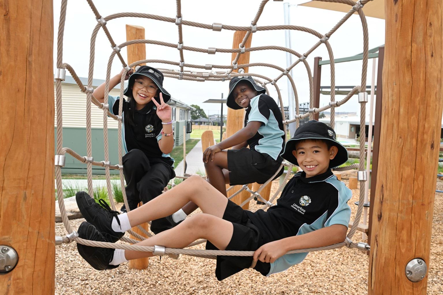 Having fun in the playground