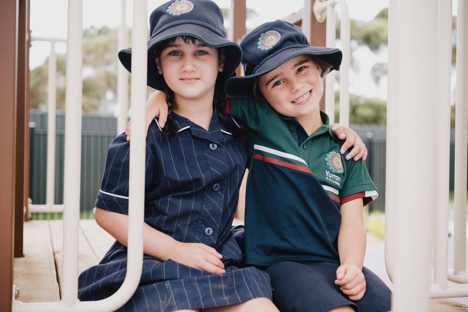 Sitting on the playground together