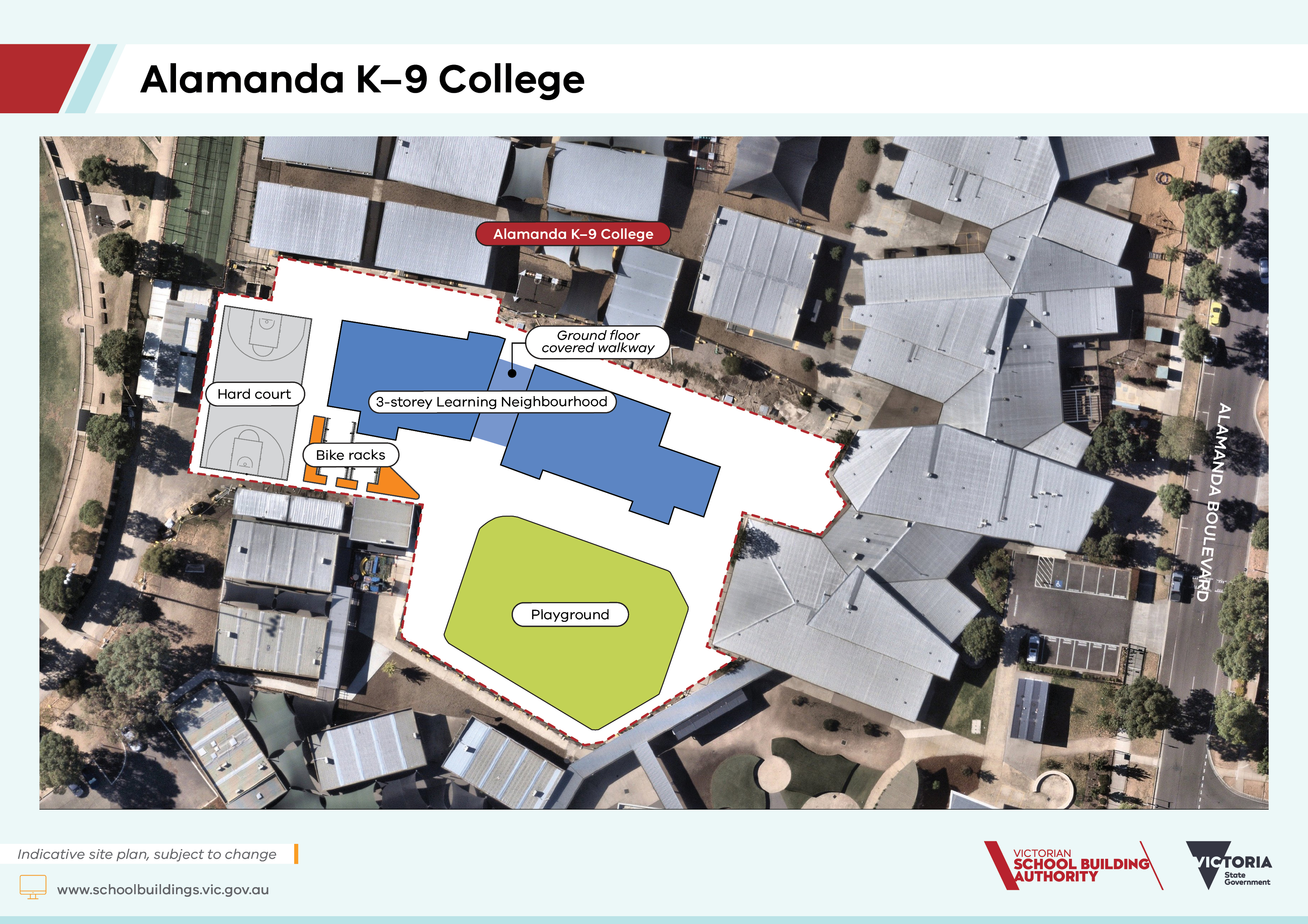 Alamanda K–9 College – Upgrade and Modernisation – indicative site plan